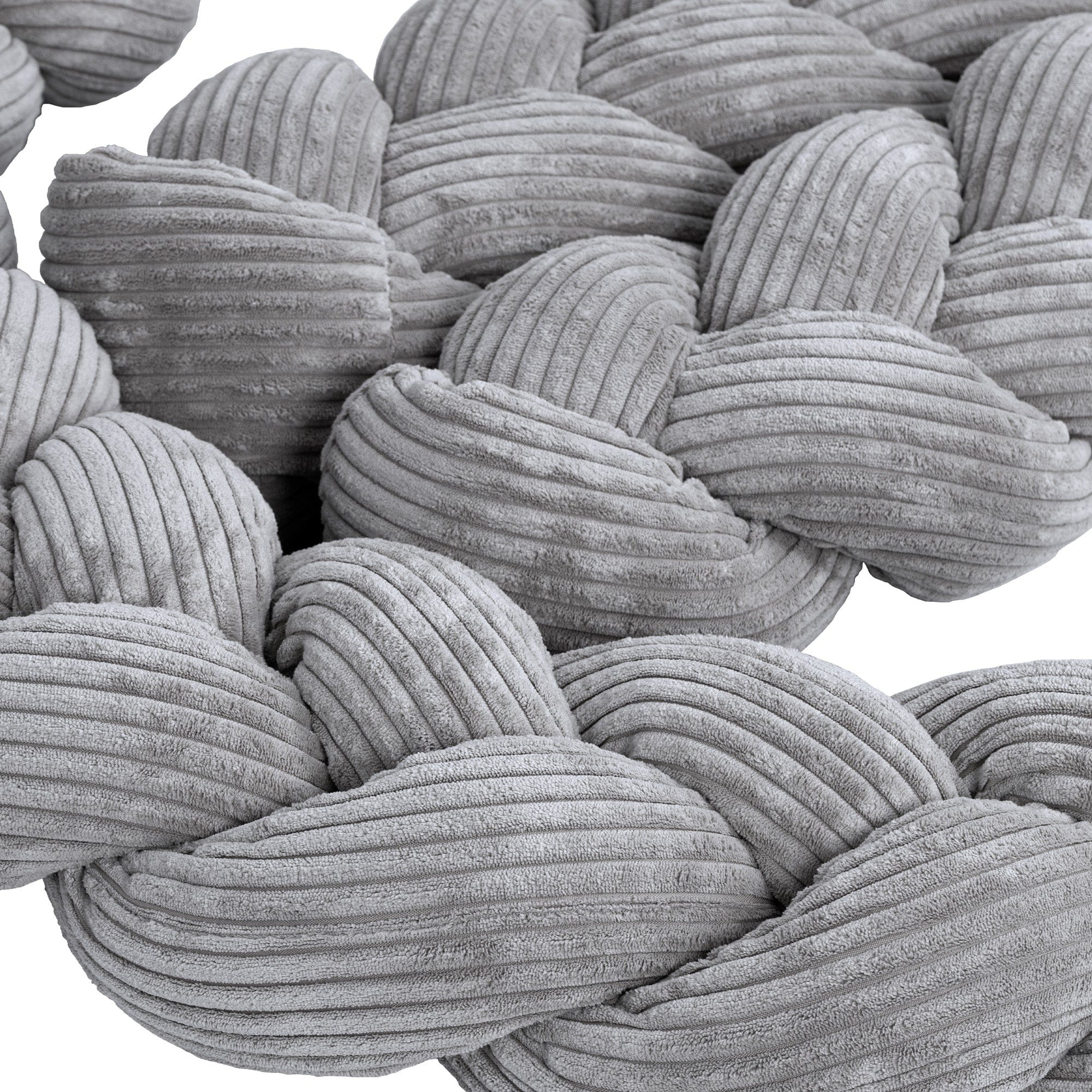 Crib Bumper Braid – Soft Protective Bumper for Babies | Aesthetic Grey 300cm