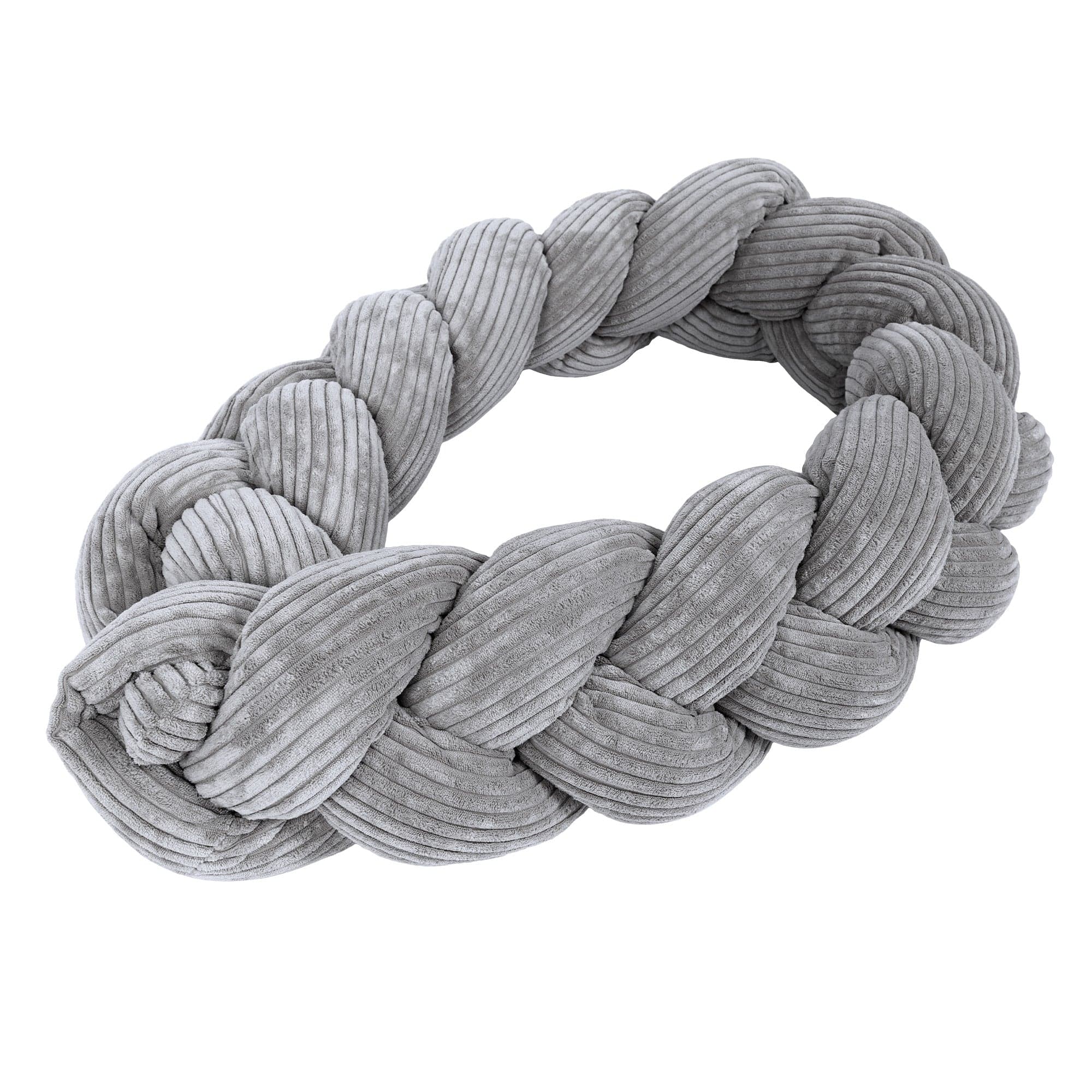 Crib Bumper Braid – Soft Protective Bumper for Babies | Aesthetic Grey 200cm