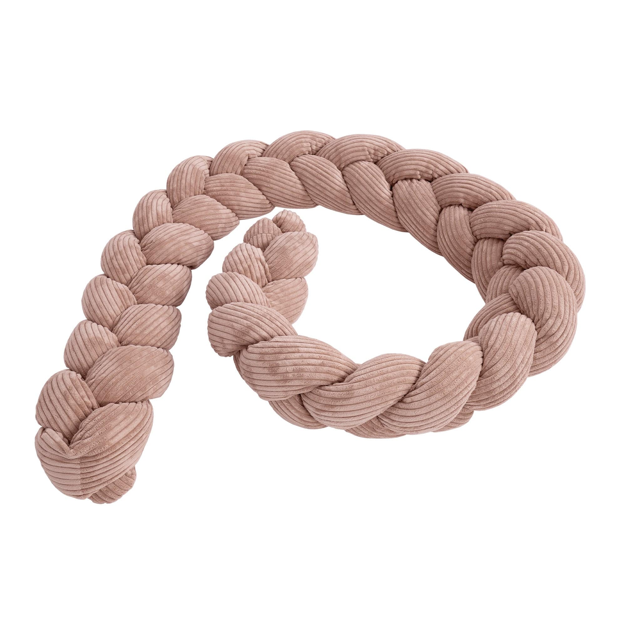 Crib Bumper Braid – Soft Protective Bumper for Babies | Aesthetic Powder Pink 200cm