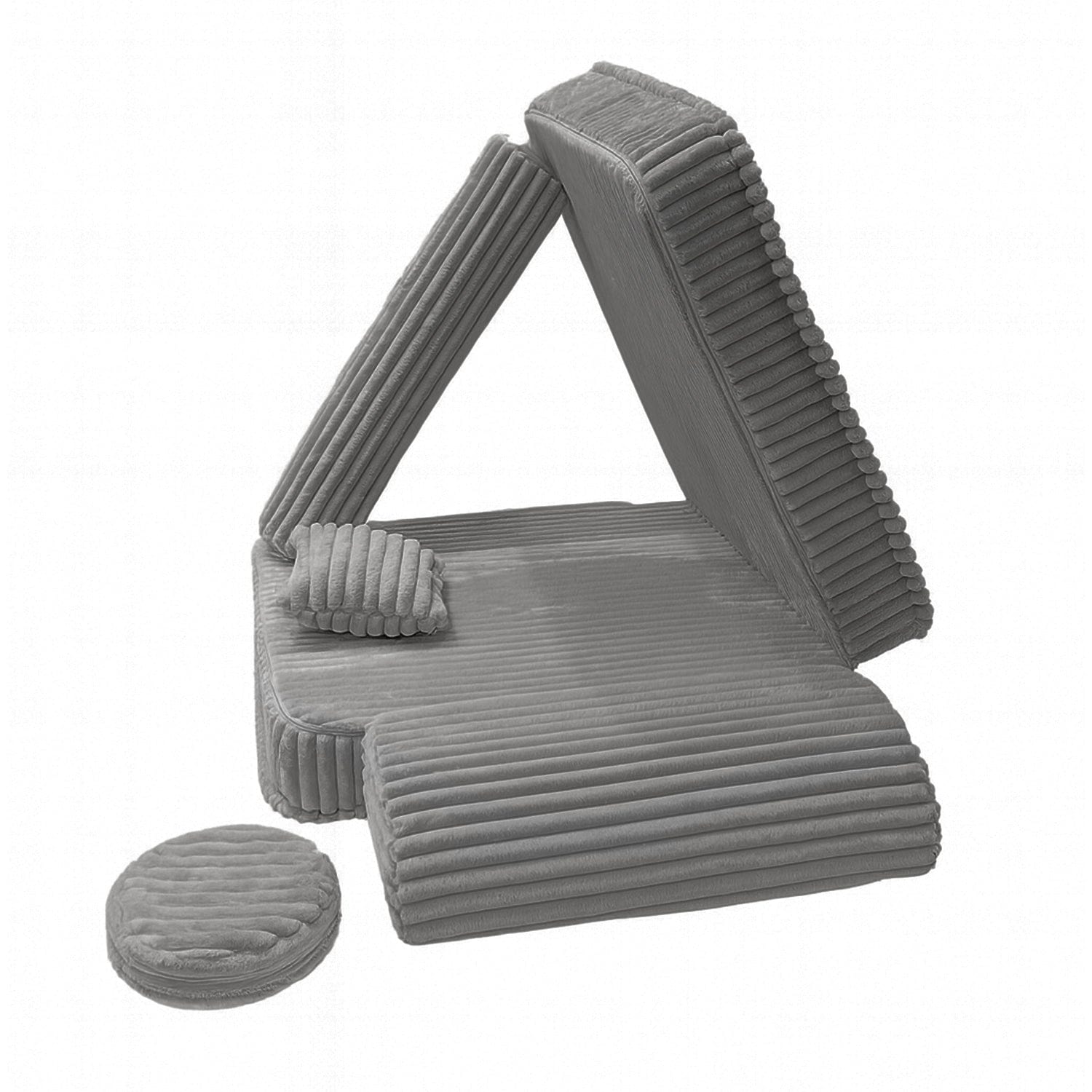 Meowbaby Modularer Kindersessel – 5 Elemente | Churros | 80 cm