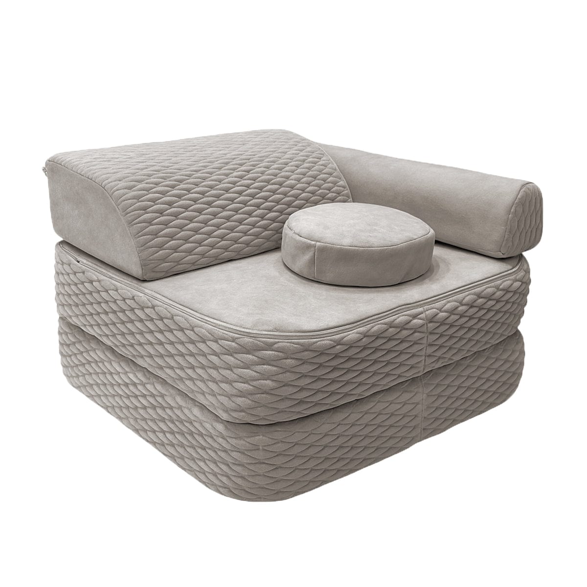 Meowbaby Modulare Halbsofa für Kinder – 4 Elemente | Dune | 60 cm