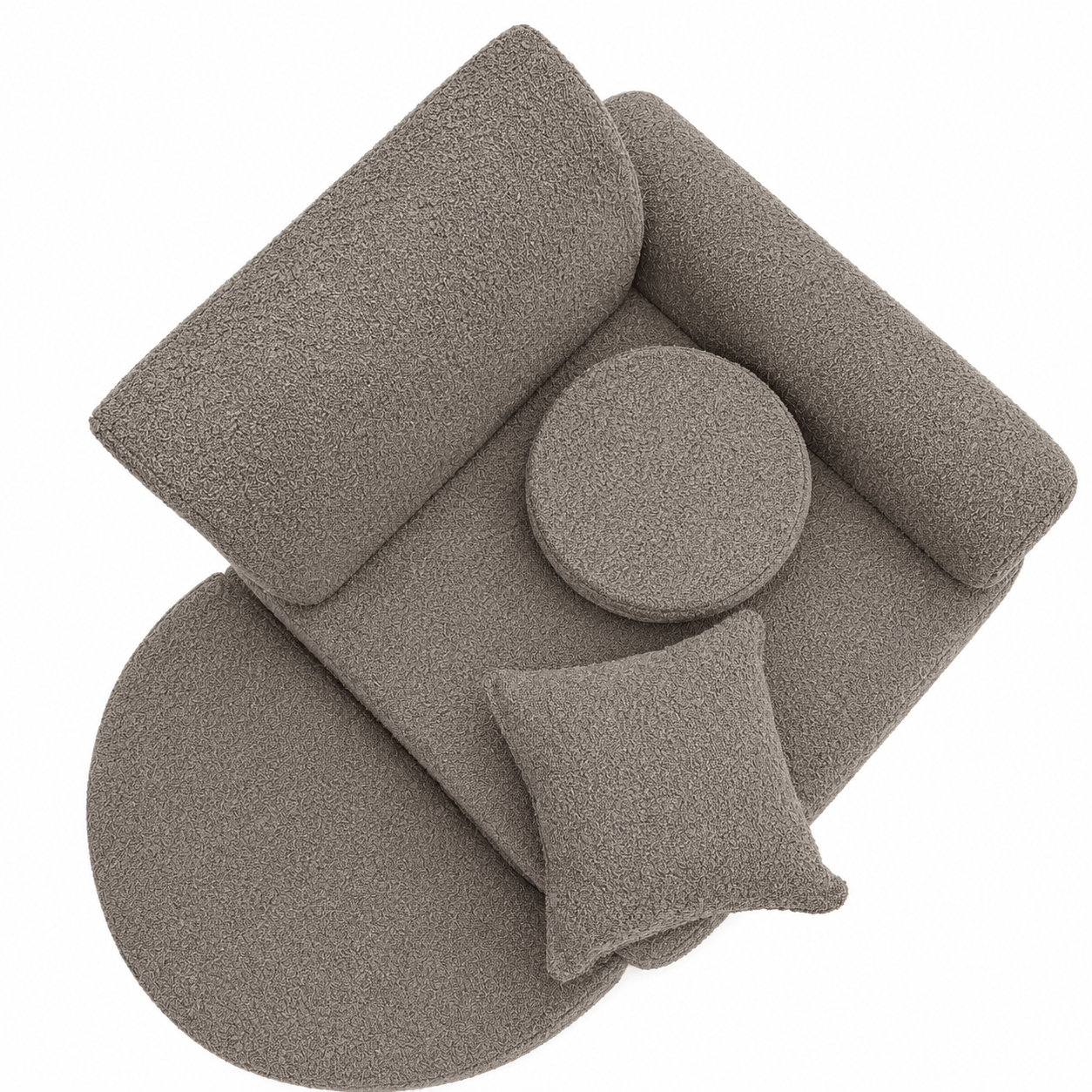 Modularer Sessel für Kinder – 6 Elemente | Boucle | 60cm