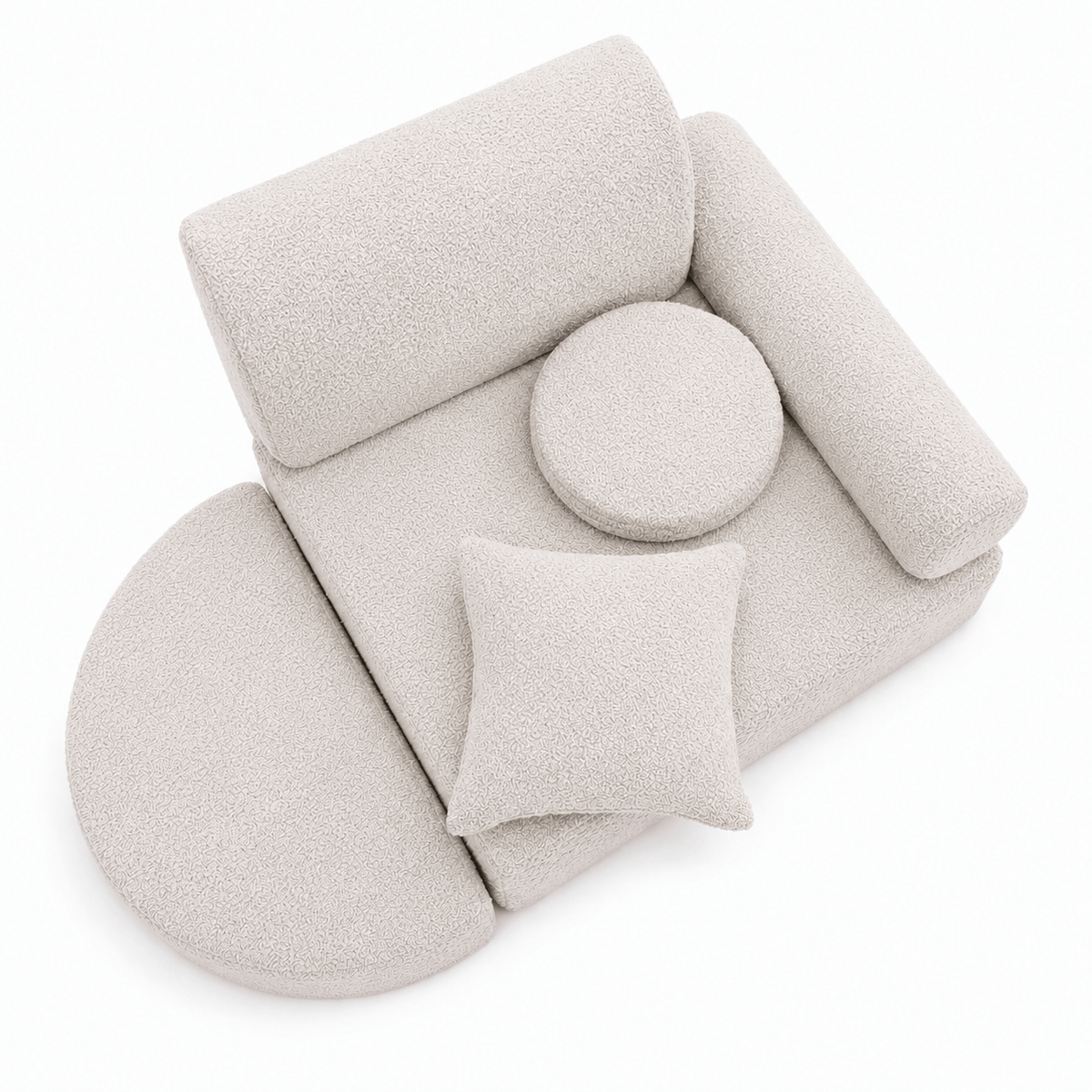 Modularer Sessel für Kinder – 6 Elemente | Boucle | 60cm