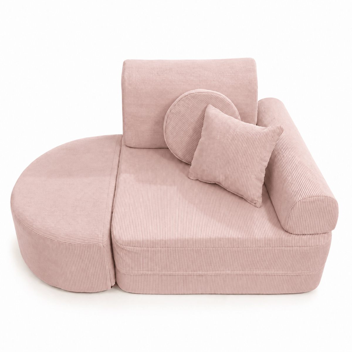MeowBaby Kindersessel 3-in-1 Max Premium Cord - faltbare Kindercouch & Spielmatratze - Slim Cord Edition