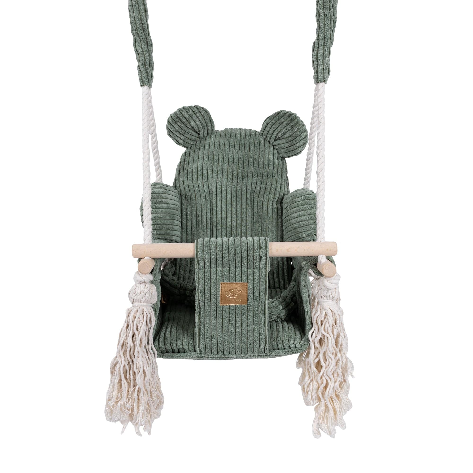 Indoor Baby Swing – Bear Swing | Aesthetic Olive Green