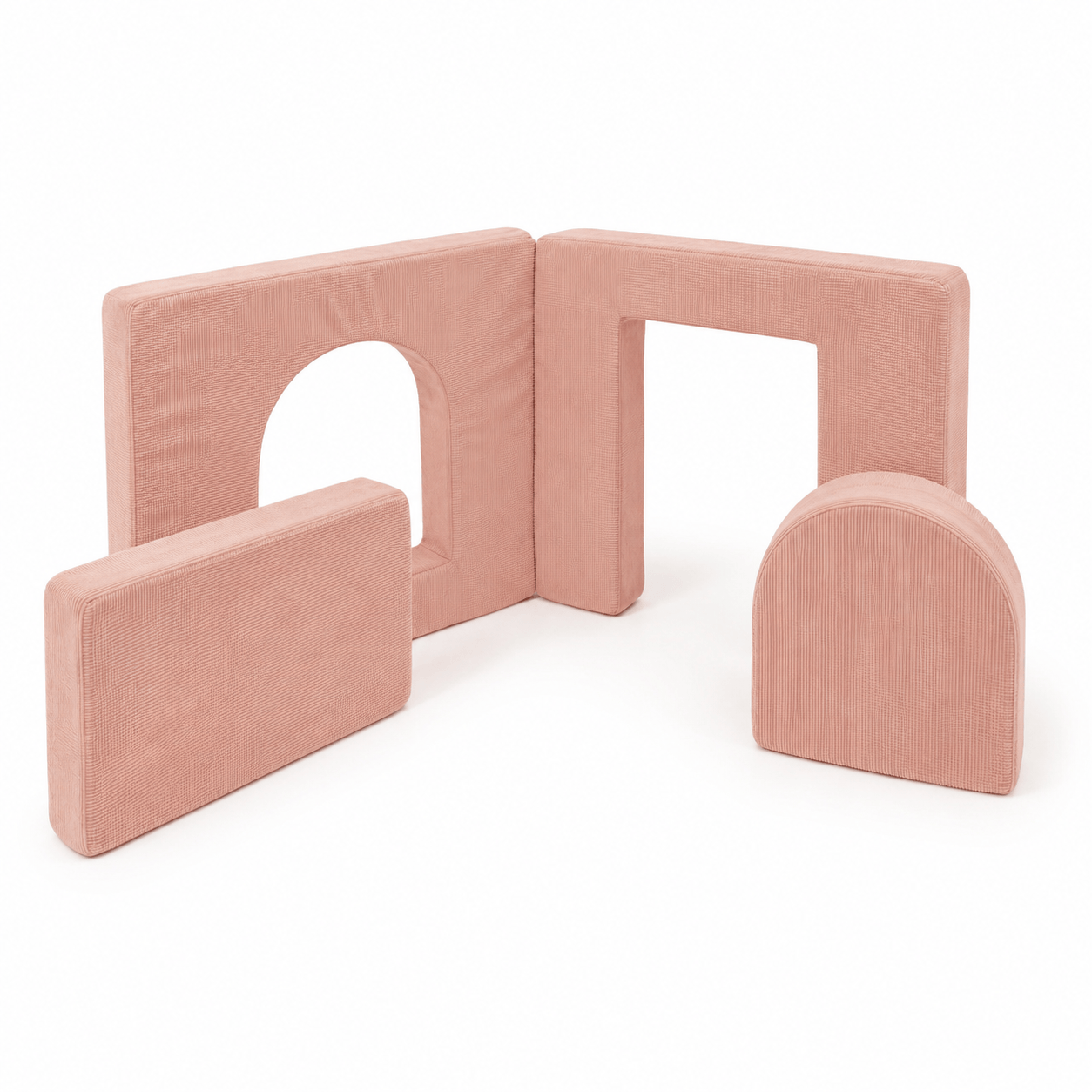 Meowbaby Schaumstoff-Spielplatz für Kinder Archway | 4 Elemente | Premium | 120 cm | Slimcord