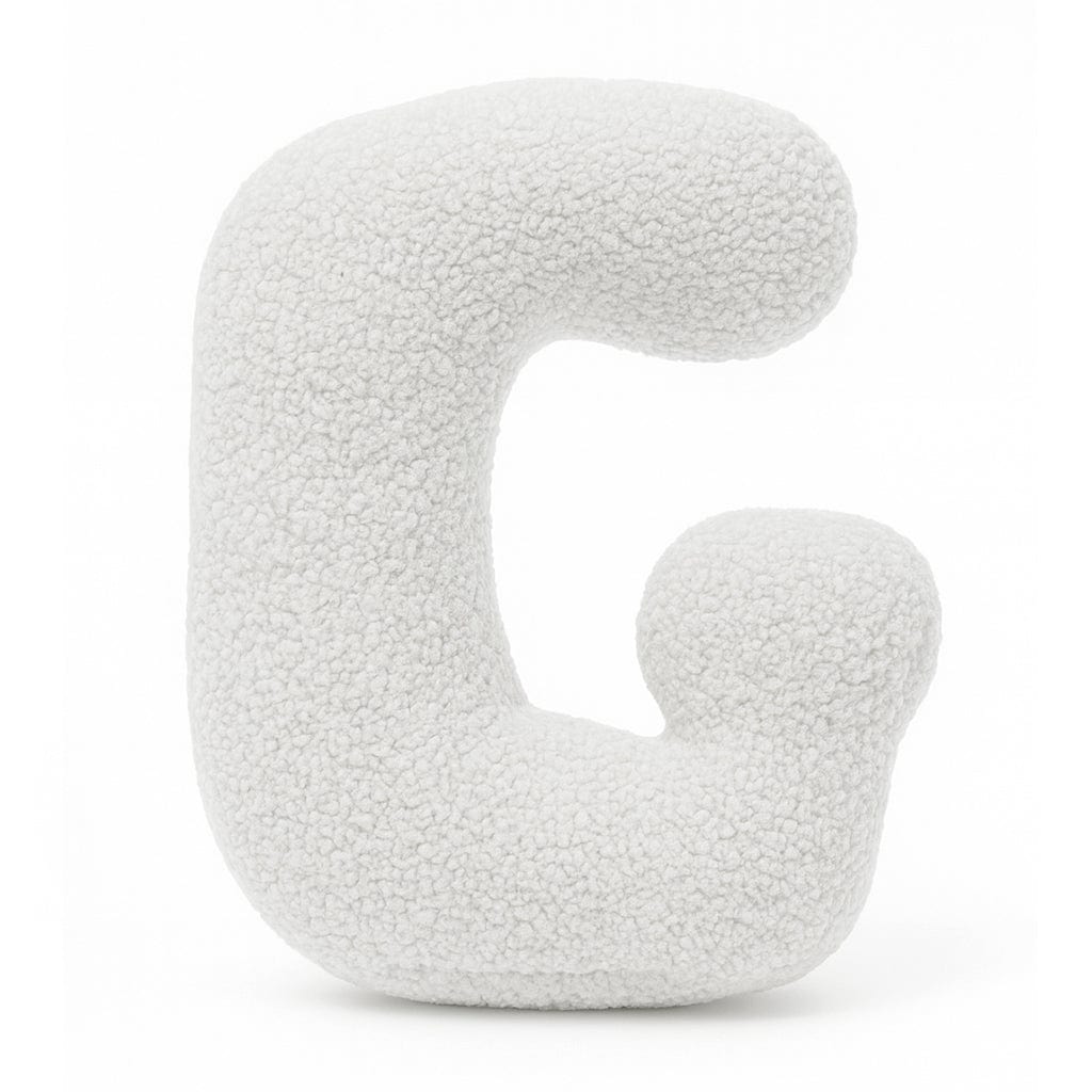 Meowbaby Alphabet Letter Pillow Off White | Bearly