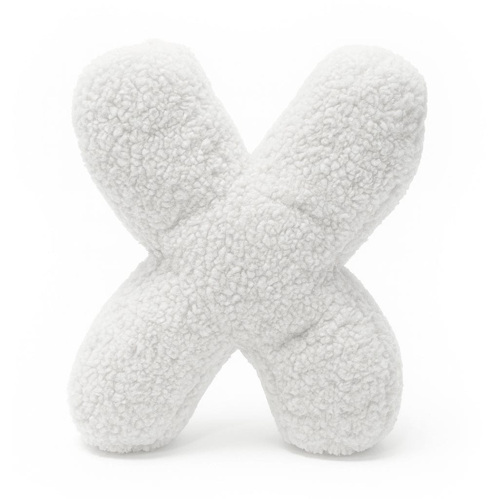 Meowbaby Alphabet Letter Pillow Off White | Bearly