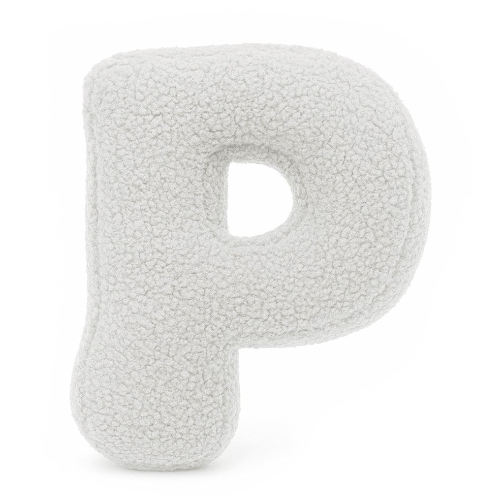 Meowbaby Alphabet Letter Pillow Off White | Bearly