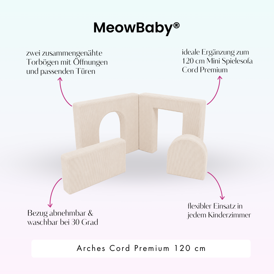 MeowBaby Arches Cord Premium 120 cm - Slim Cord Edition