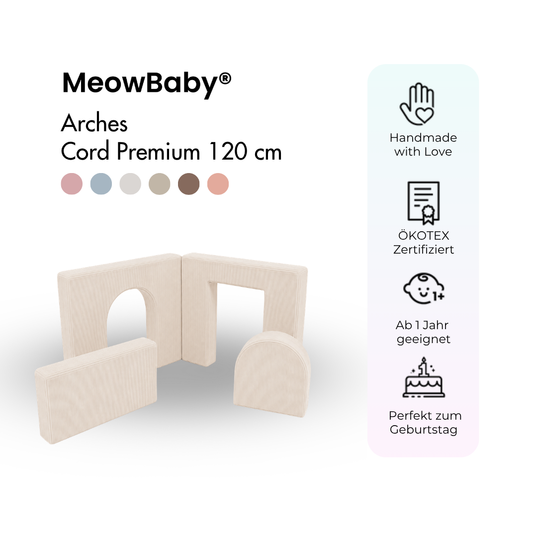 MeowBaby Arches Cord Premium 120 cm - Slim Cord Edition