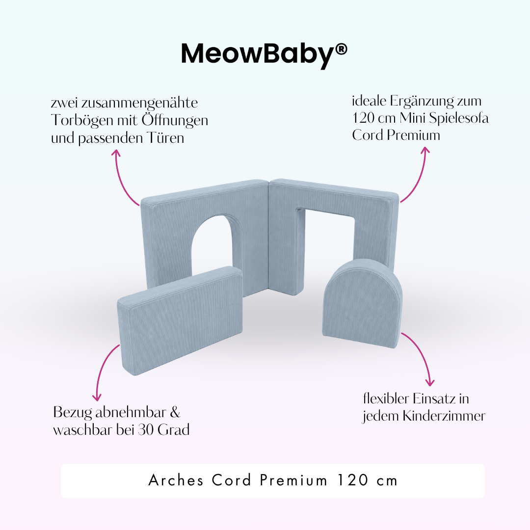MeowBaby Arches Cord Premium 120 cm - Slim Cord Edition
