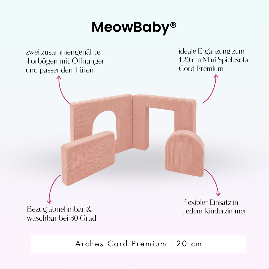 MeowBaby Arches Cord Premium 120 cm - Slim Cord Edition