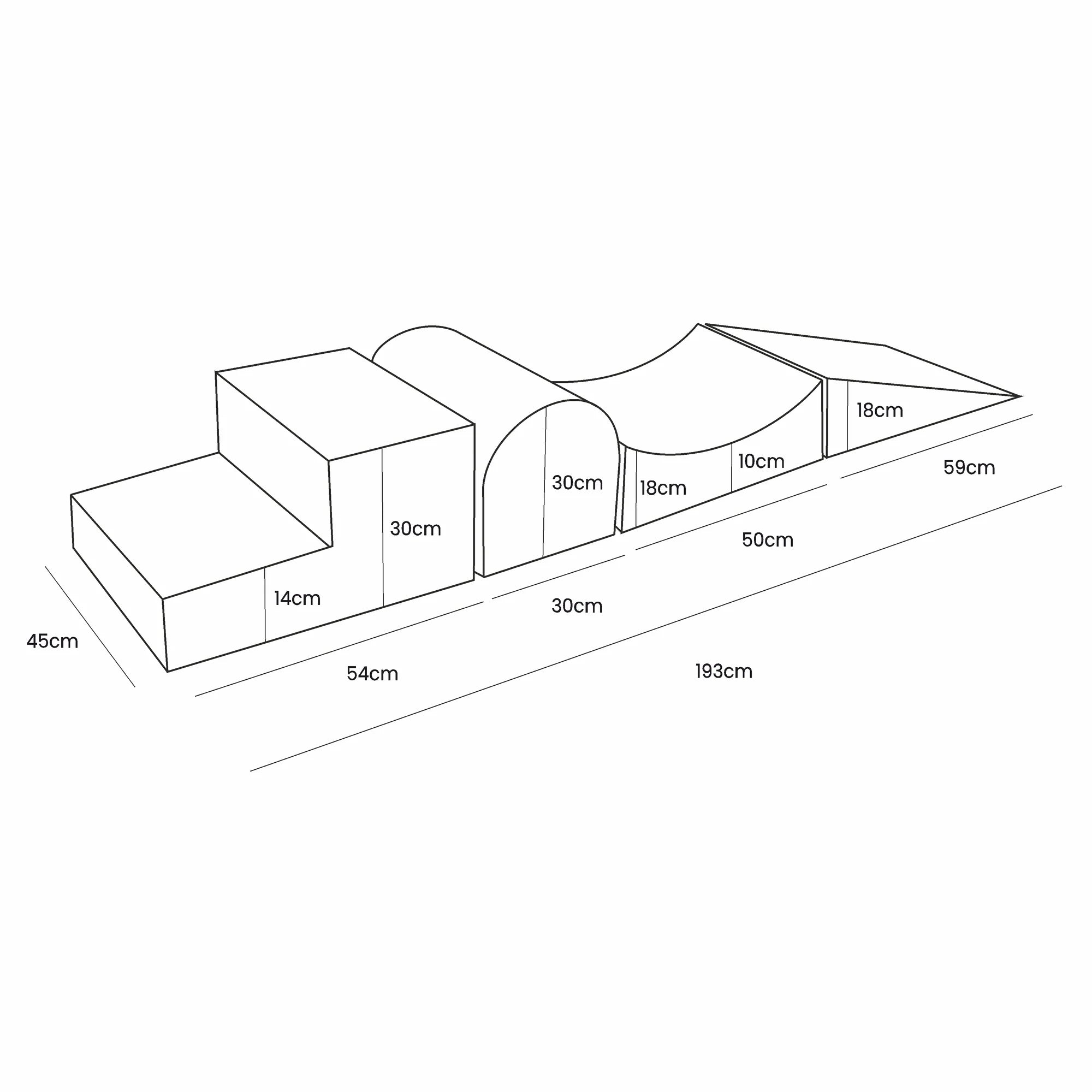 MeowBaby Schaumspielset Bearly 4 Elemente