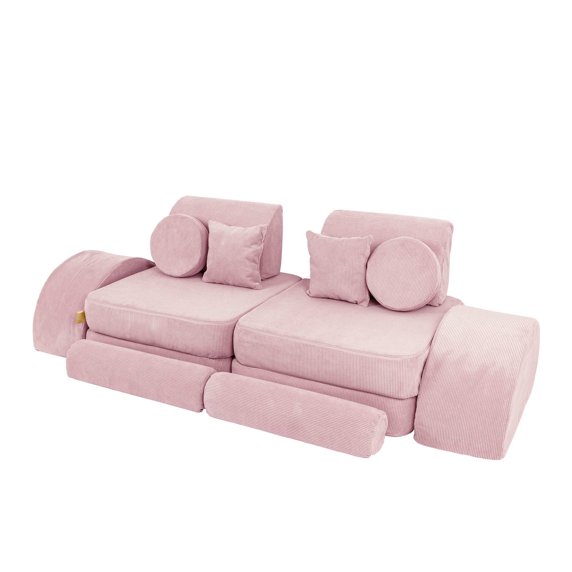 MeowBaby Spielsofa Mini Max Cord Premium - powder pink