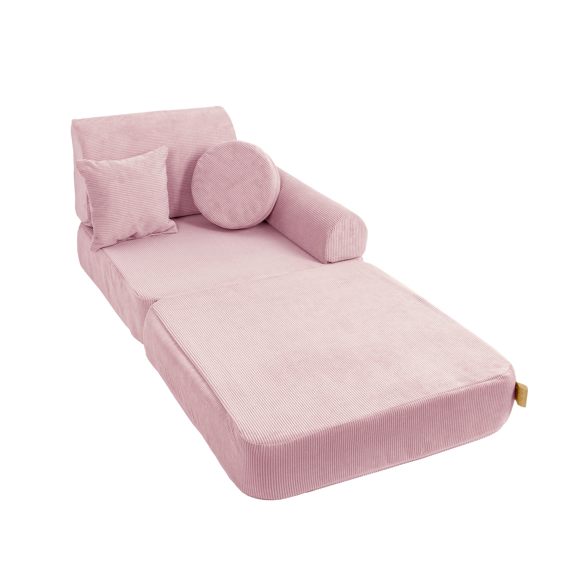 MeowBaby Spielsofa Mini Plus Cord Premium - powder pink