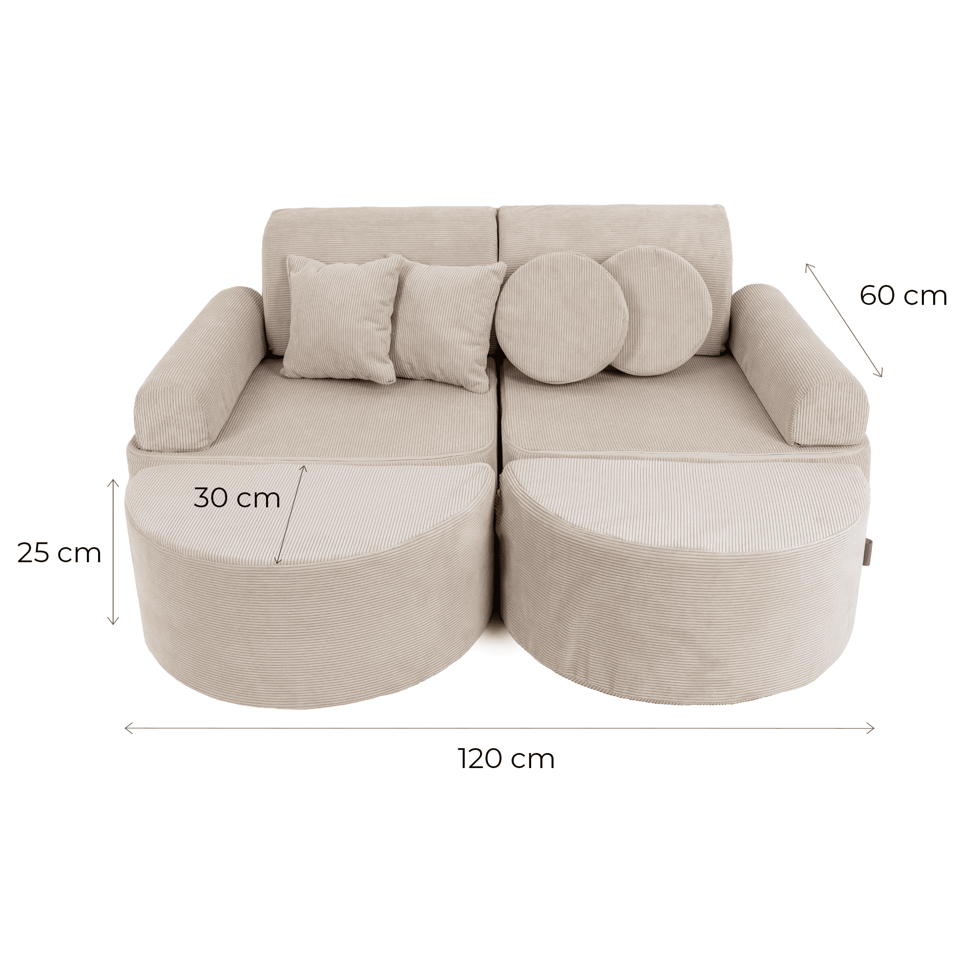 MeowBaby Spielsofa Mini Max Cord Premium