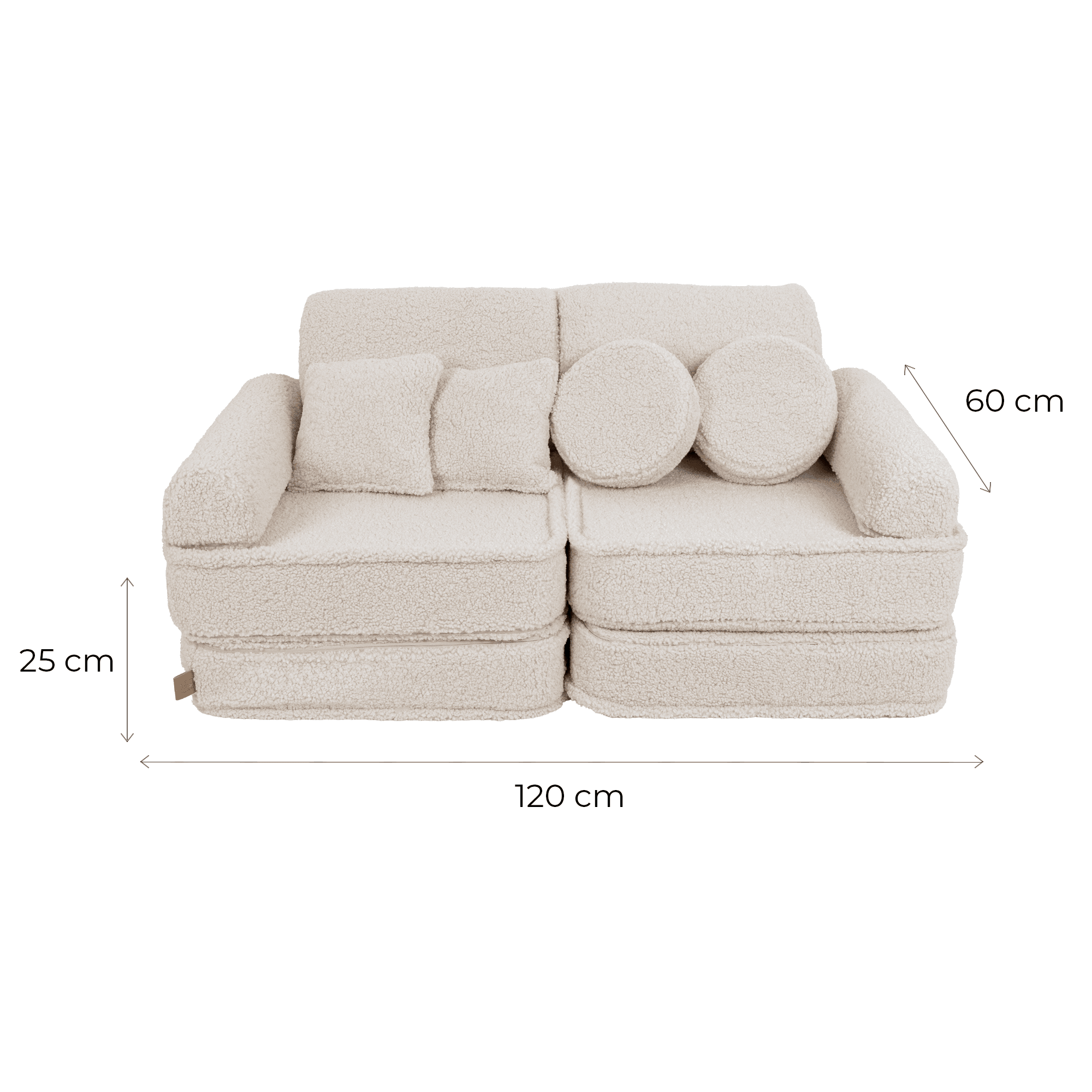 MeowBaby Spielsofa Mini Plus Bearly - beige/creme