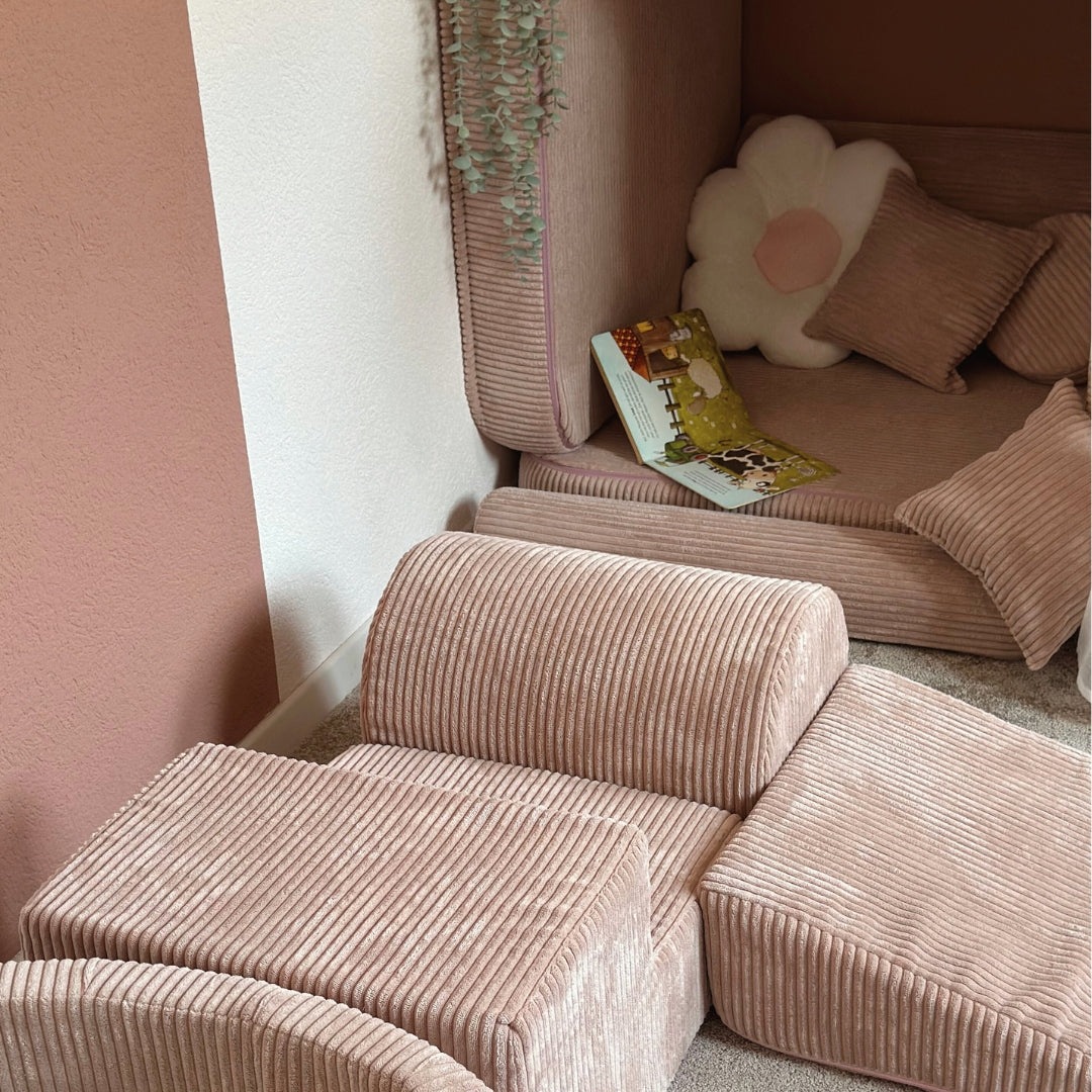 MeowBaby foam play set Aesthetic Cord 3 elements - ecru/beige