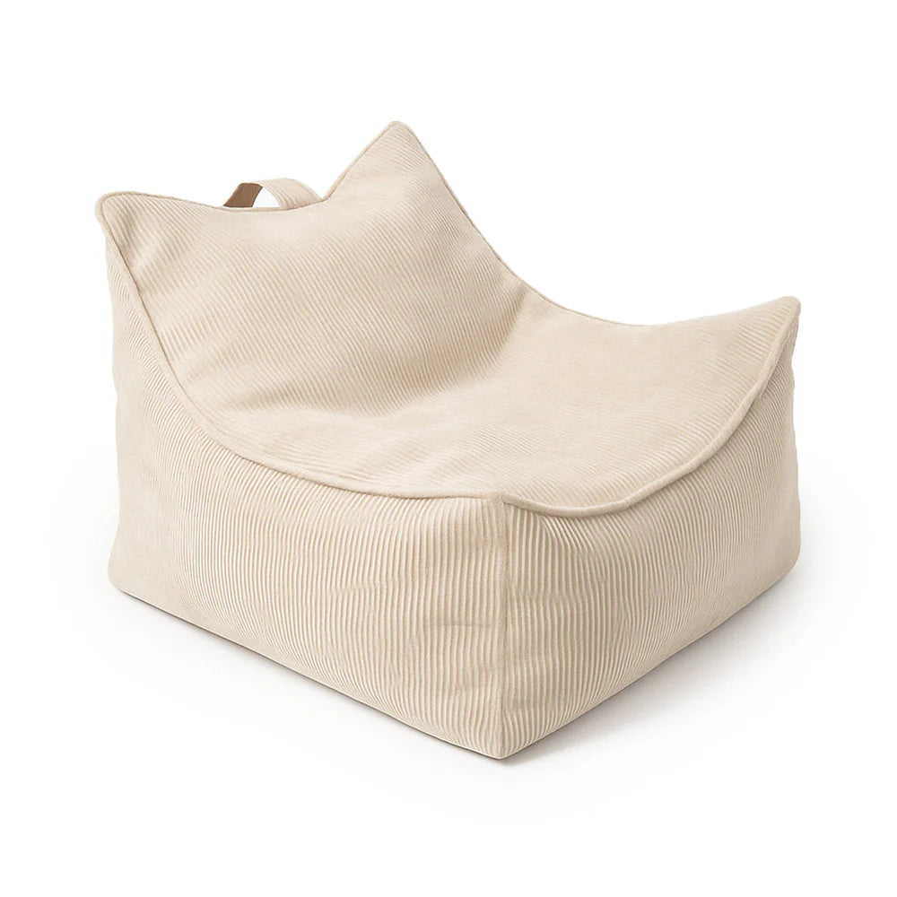 MeowBaby Sitzsack Cord Premium eckig - beige