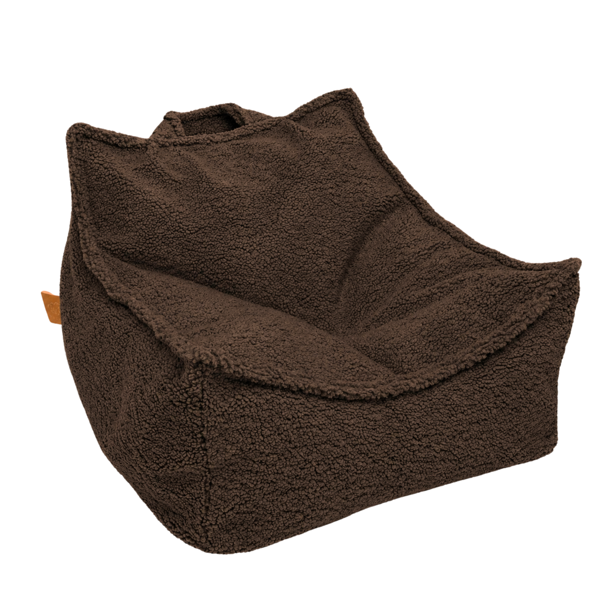 MeowBaby Kindersessel Bearly eckig - Soft Teddy Edition