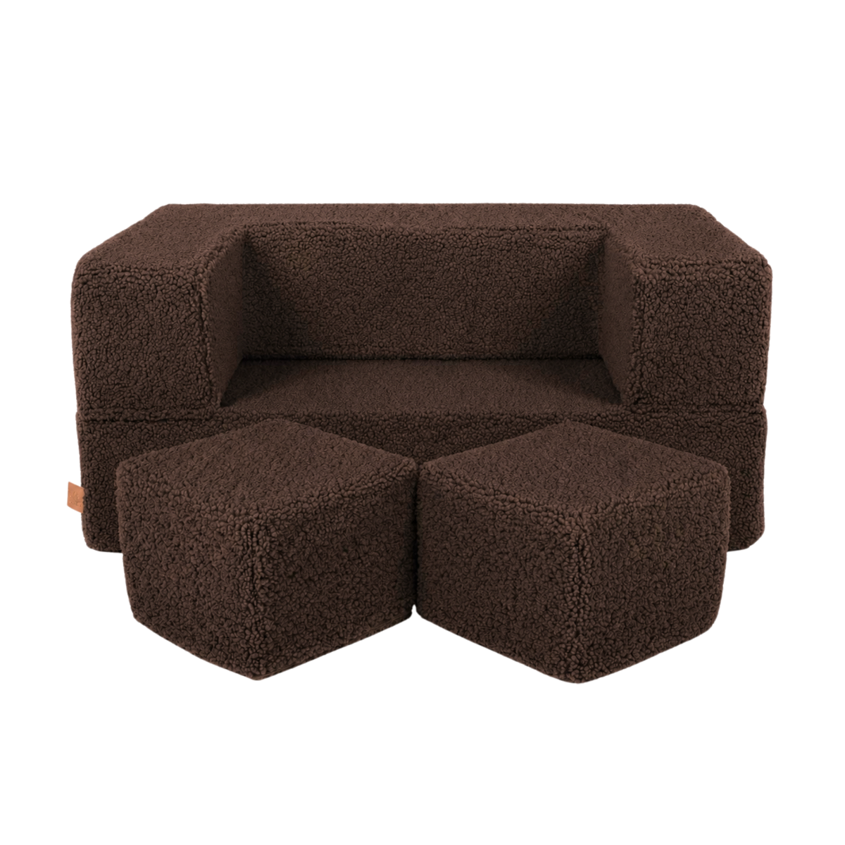 MeowBaby Play Sofa Cube Bearly - brown