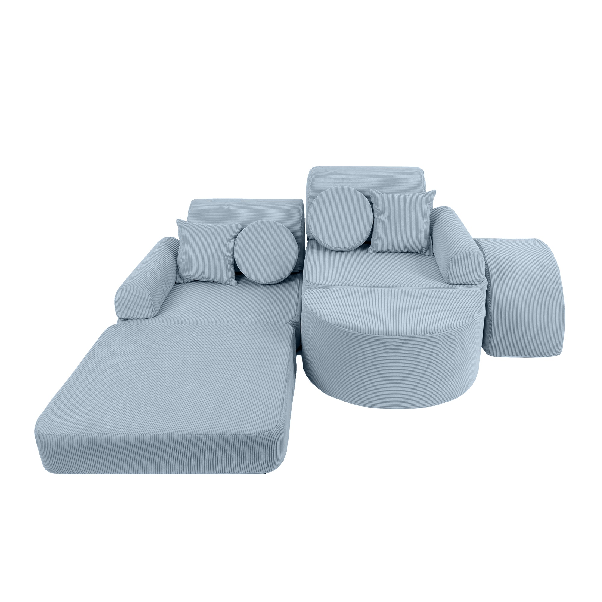 MeowBaby Spielsofa Mini Max Cord Premium - türkis