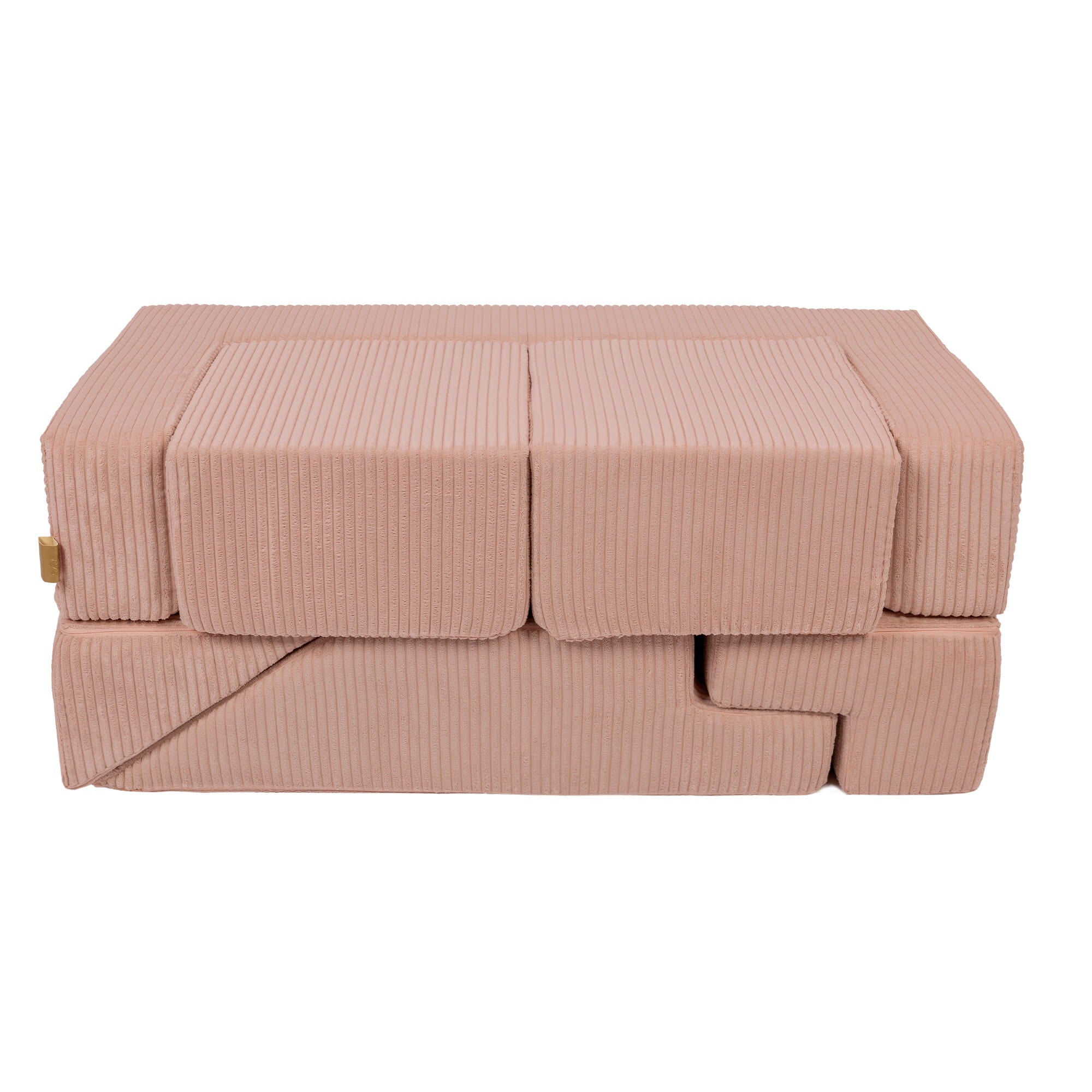 MeowBaby Spielsofa Bricks Ästhetik powder pink, 100 Bälle - eigene Farbauswahl