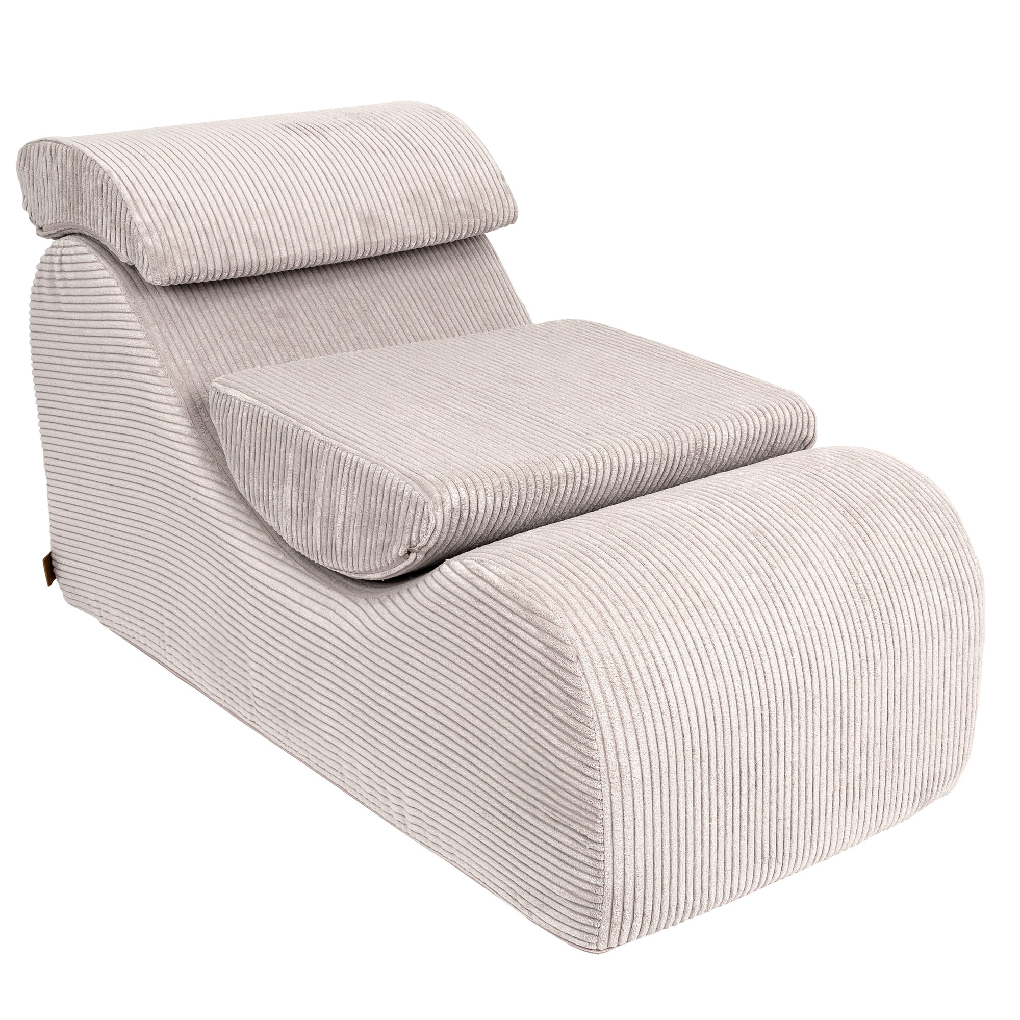 MeowBaby Sitzsack Wave Lounger Aesthetic - ecru/beige