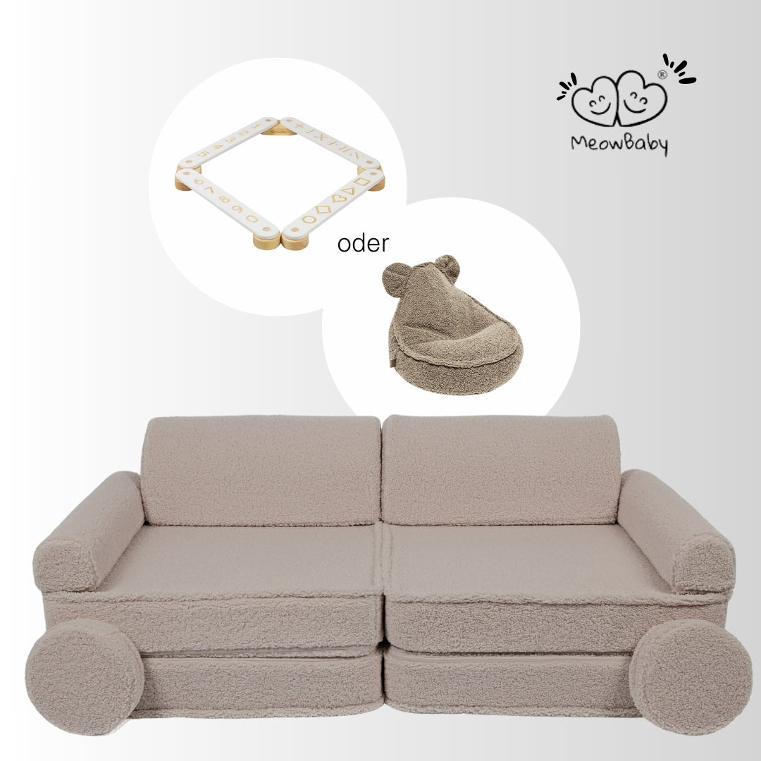 MeowBaby Spielsofa Bearly - taupe