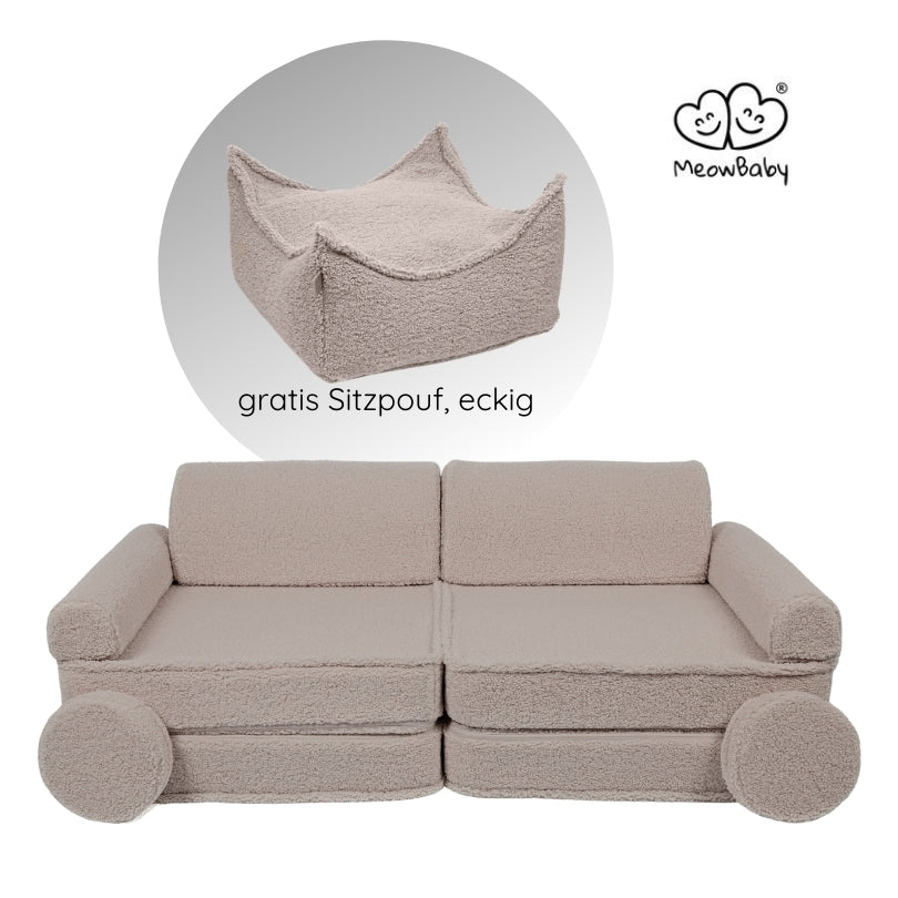 MeowBaby Spielsofa Bearly - taupe