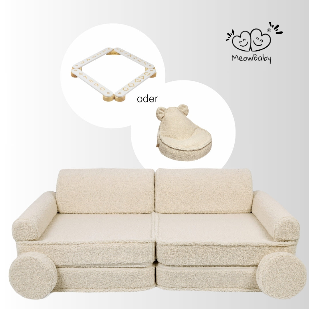 MeowBaby Spielsofa Bearly - beige/creme