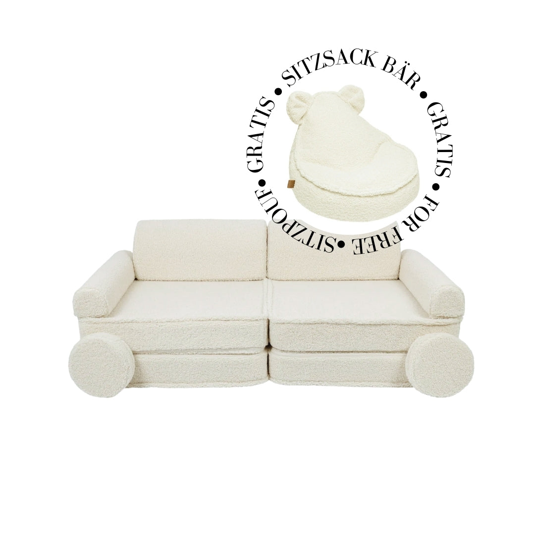 MeowBaby Spielsofa Bearly - beige/creme