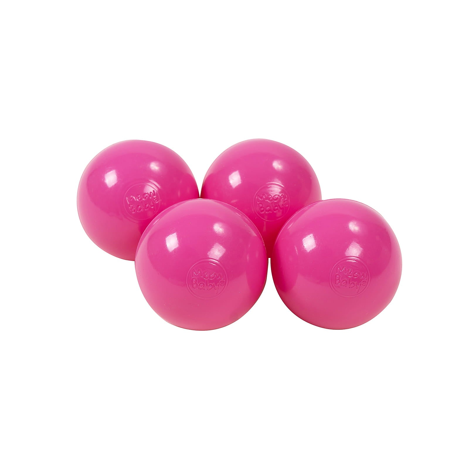 MeowBaby Ballset für Bällebad, 7cm, 50 Stck: Dunkelpink