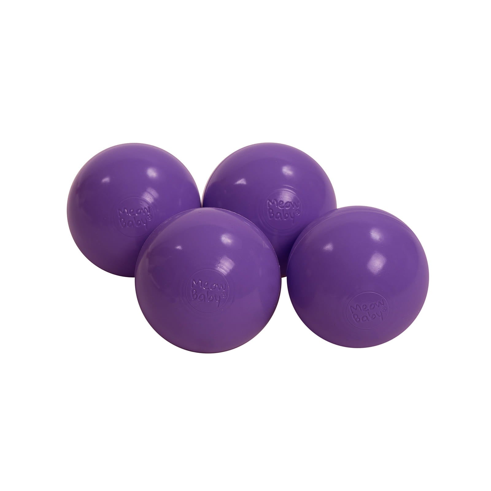 MeowBaby Ballset für Bällebad, 7cm, 50 Stck: Violett