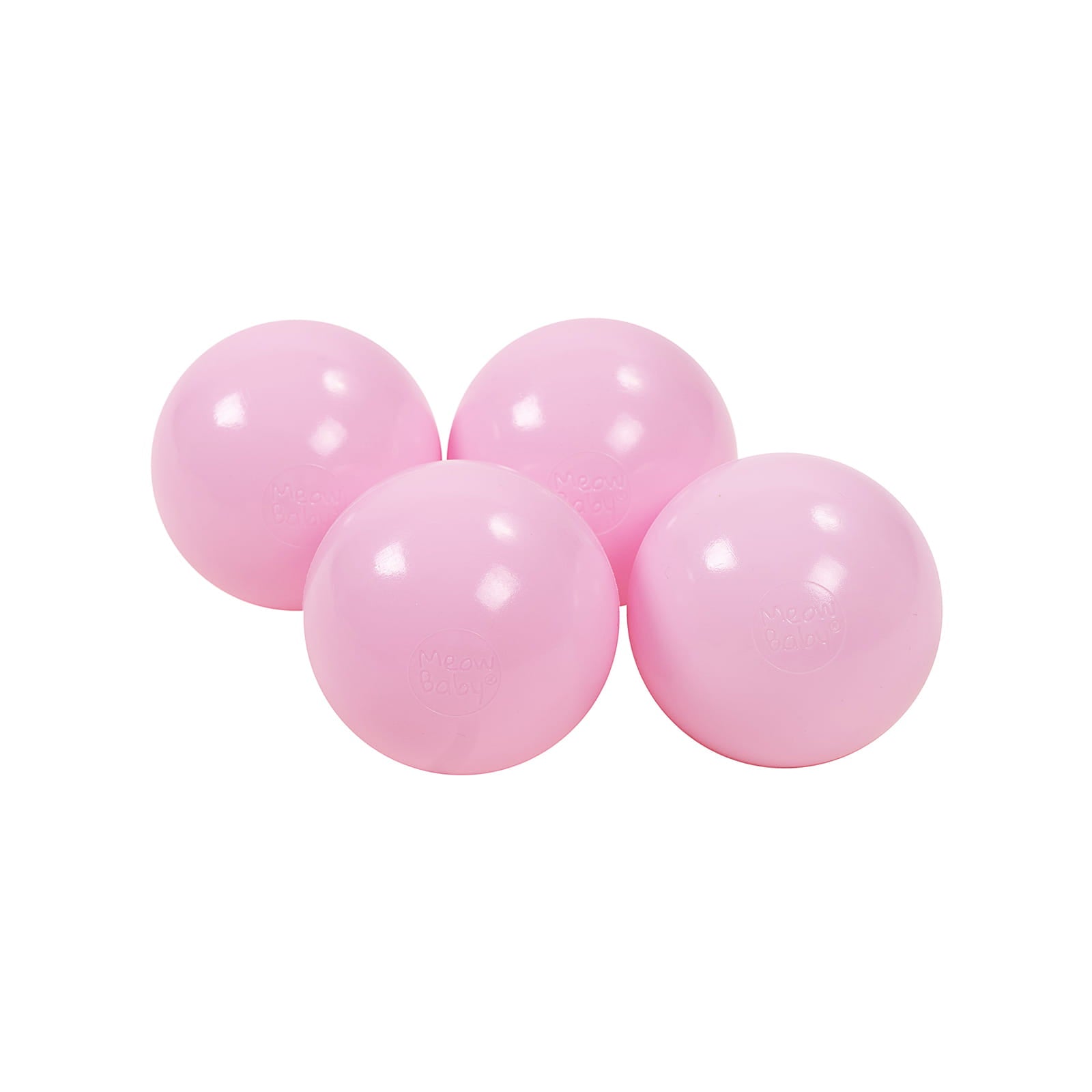 MeowBaby Ballset für Bällebad, 7cm, 50 Stck: Pastellpink