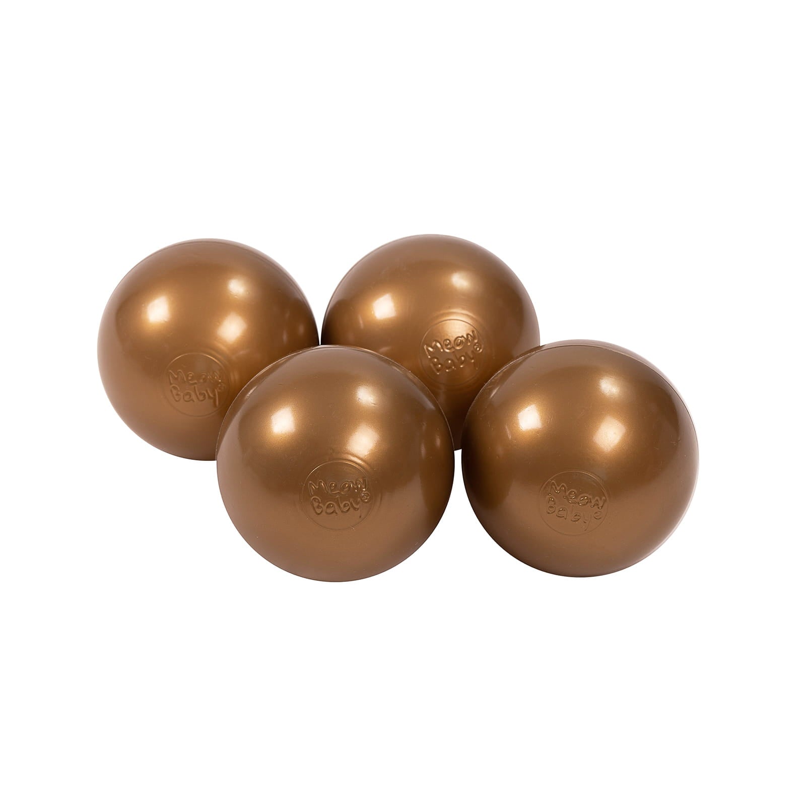 MeowBaby Ballset für Bällebad, 7cm, 50 Stck: Bronze