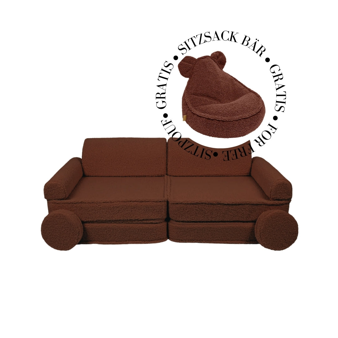 MeowBaby Spielsofa Bearly - braun