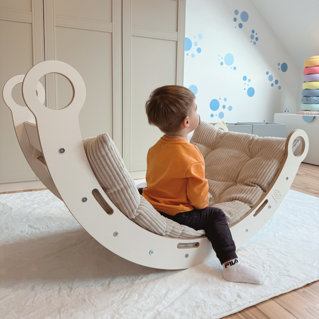 MeowBaby Dream Rocker Balance Seesaw/Swing M - white