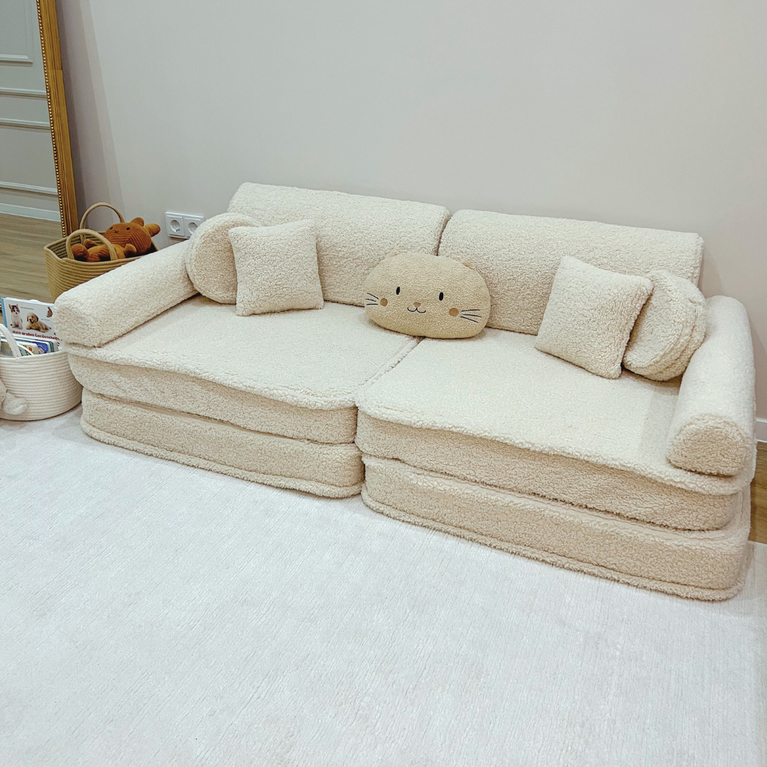 MeowBaby Spielsofa Bearly - beige/creme