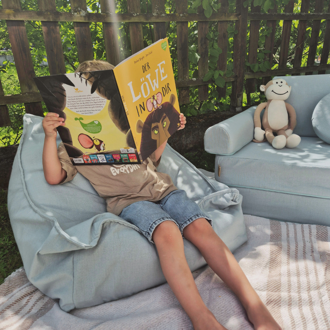 MeowBaby Outdoor Kinder-Sitzsack Outzy eckig - Outdoor Living Edition