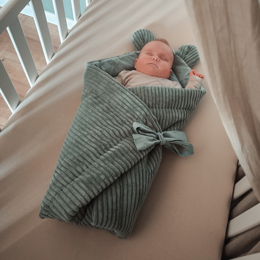 MeowBaby Einschlagdecke Ästhetik Cord zum Schlafen & Kuscheln - Classic Cord Edition