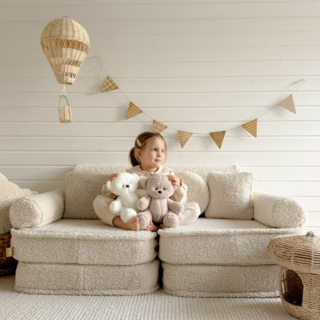 MeowBaby Play Sofa Mini Plus Bearly - beige/cream