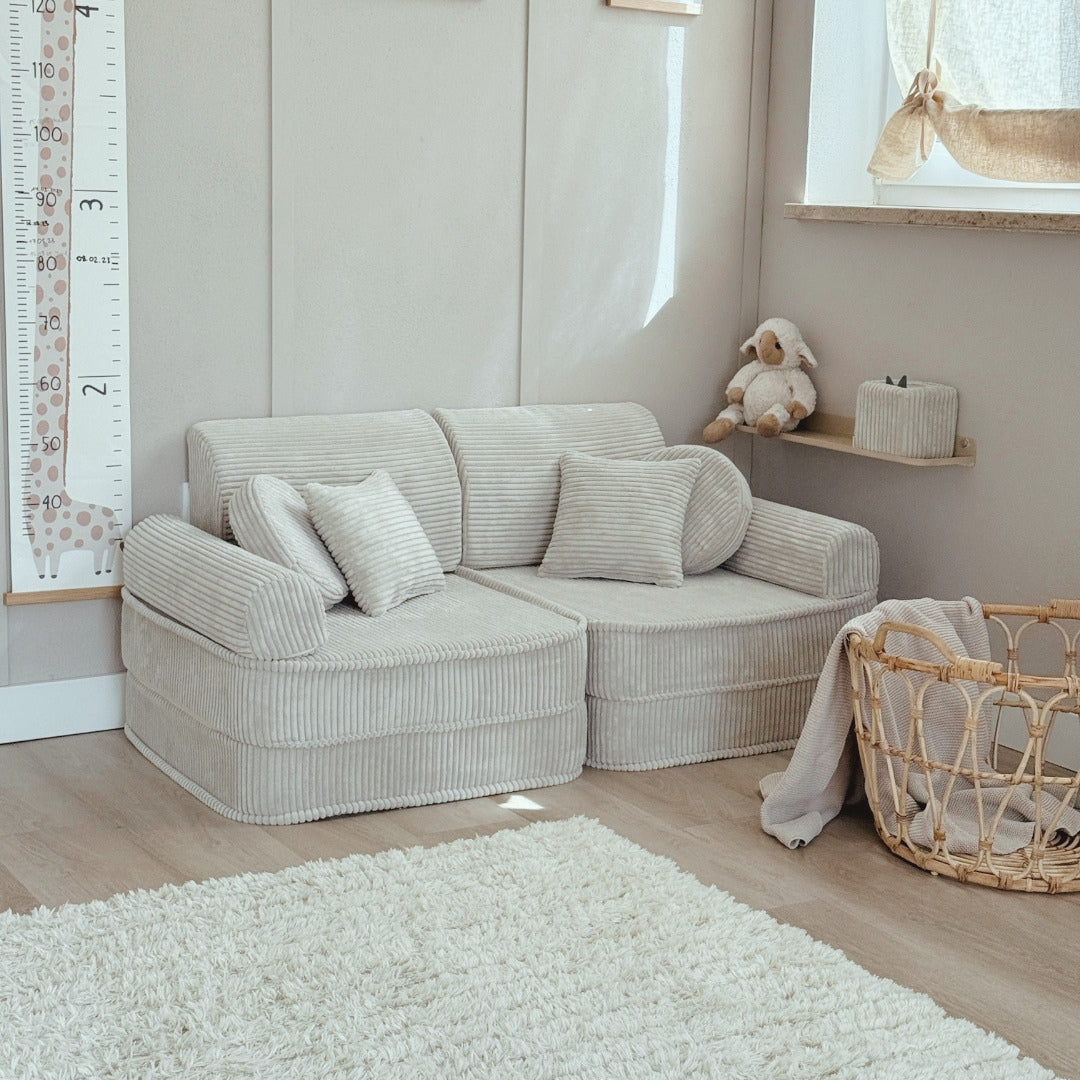 MeowBaby Spielsofa Ästhetik Cord Mini Plus - Classic Cord Edition