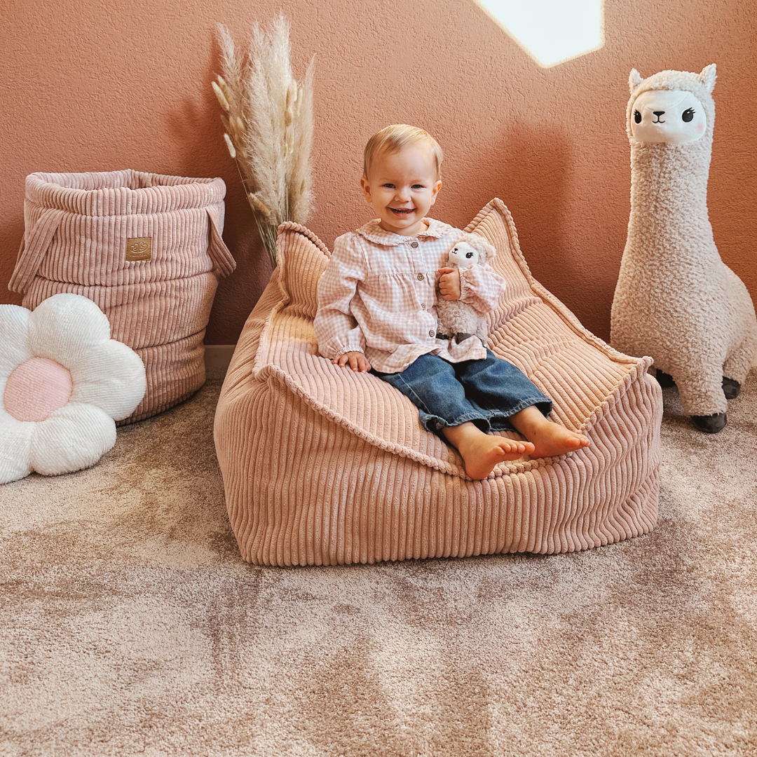 MeowBaby Sitzsack Ästhetik Cord eckig - Classic Cord Edition