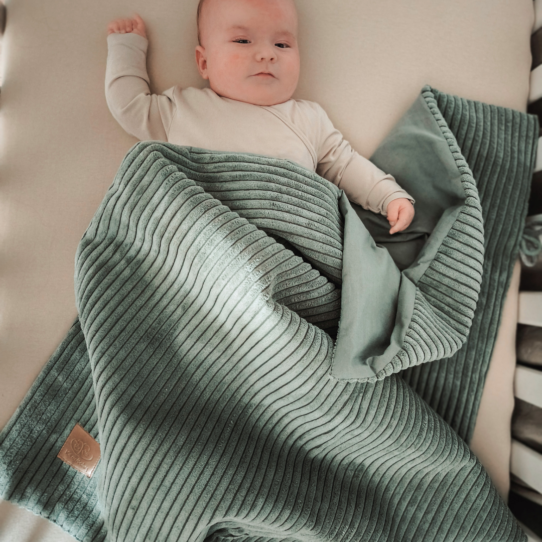 MeowBaby Babydecke Ästhetik Cord für Neugeborene - Classic Cord Edition