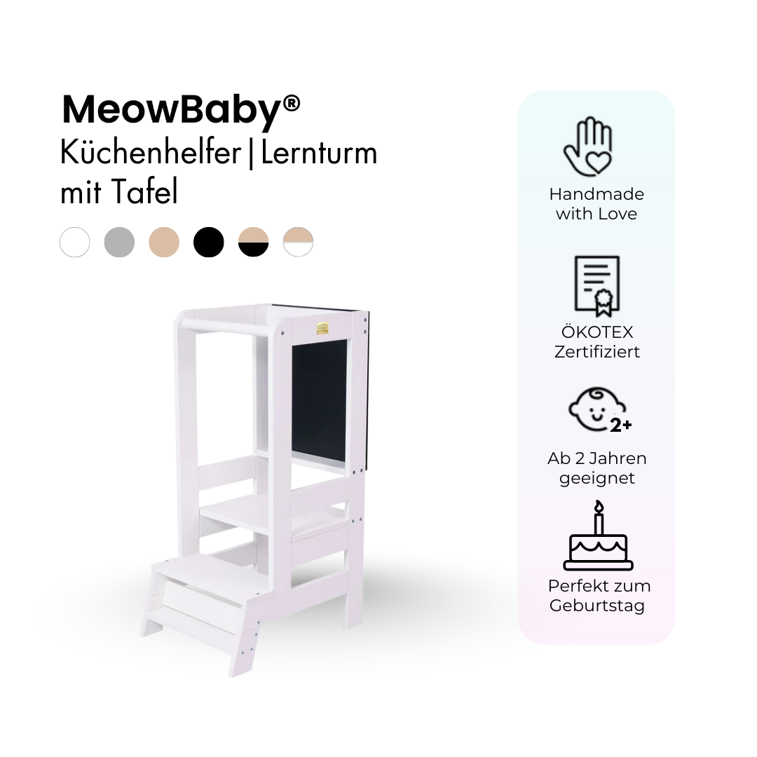 MeowBaby Lernturm/Küchenhelfer mit Tafel
