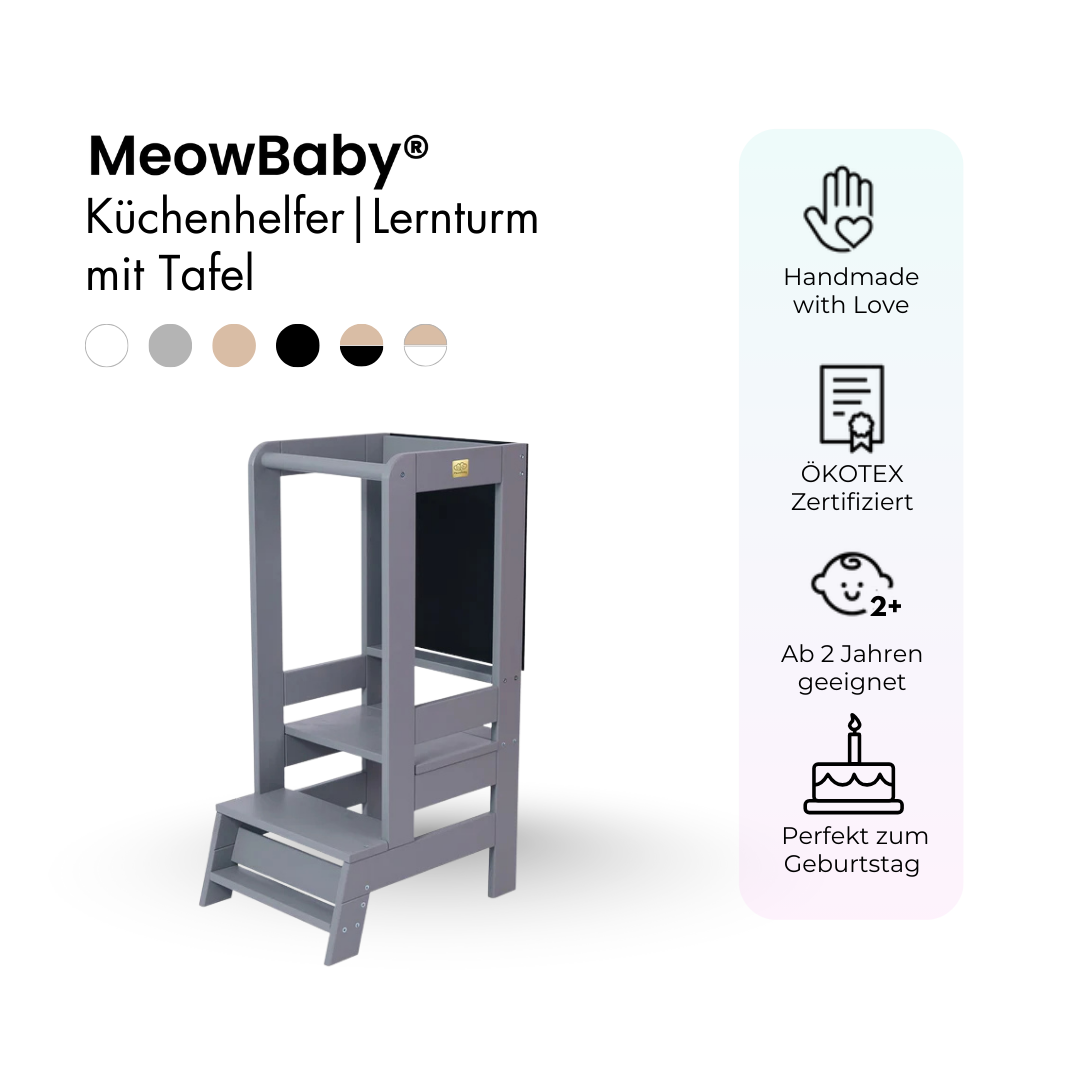 MeowBaby Lernturm/Küchenhelfer mit Tafel