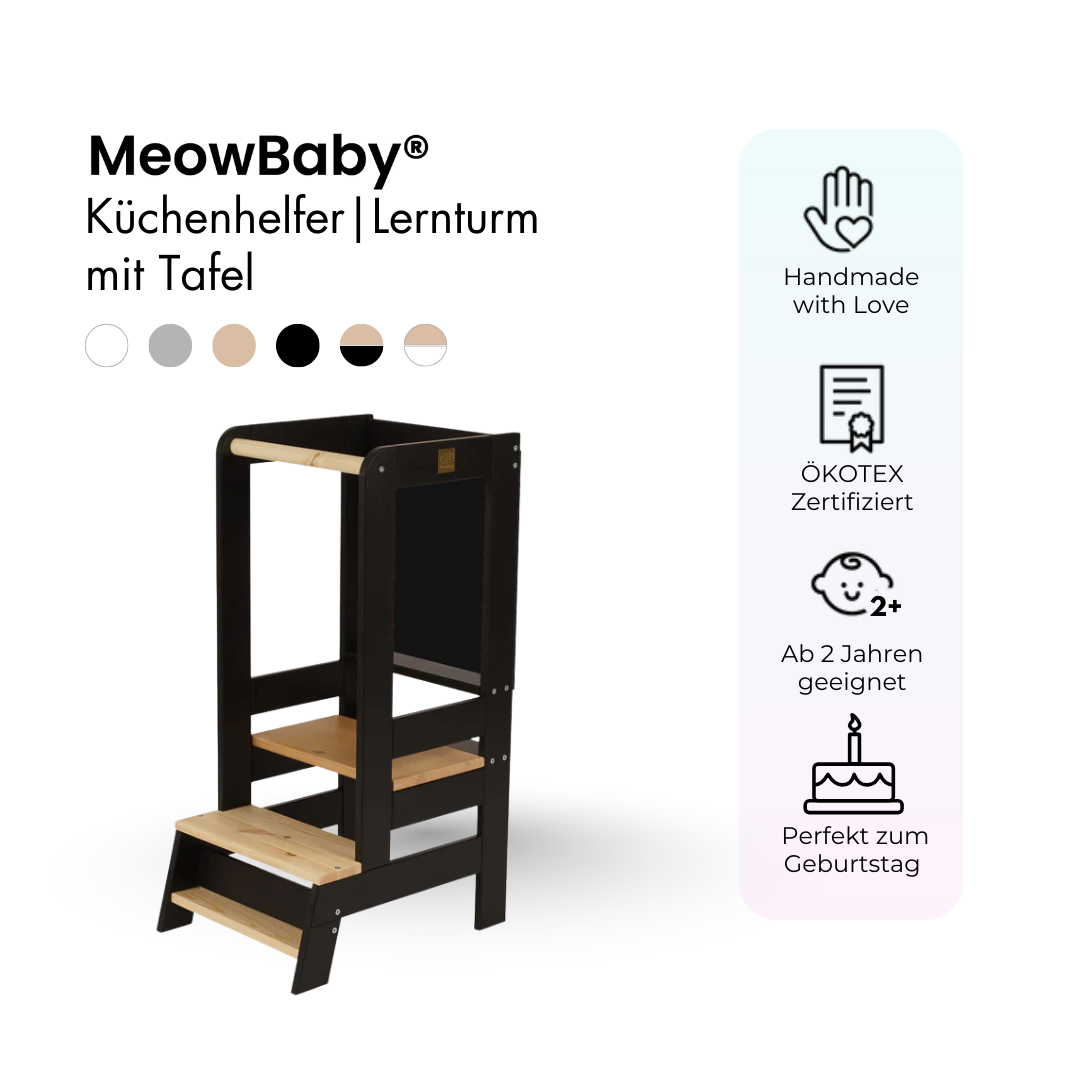 MeowBaby Lernturm/Küchenhelfer mit Tafel