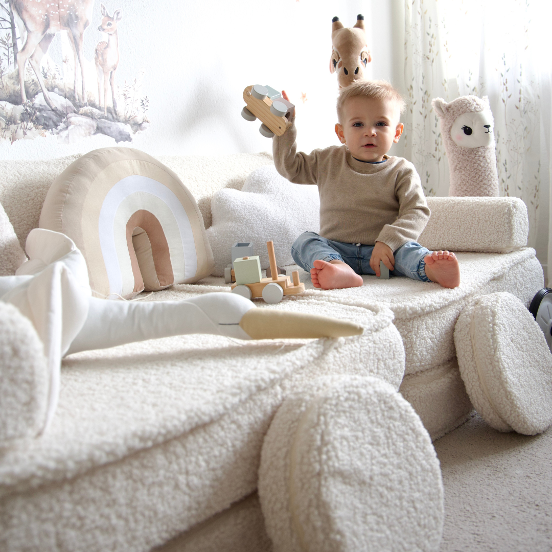 MeowBaby Play Sofa Bearly - beige/cream